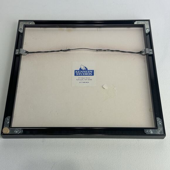 Robert E Kennedy Nabska Light at Woods Hole Harbor Provincetown MA framed print - Picture 5 of 5